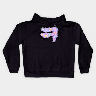 "ㅋ" Floral Letter Hangeul Kids Hoodie